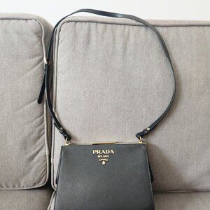 Prada Saffiano Frame Shoulder bag